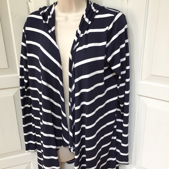 Azules Striped Hoodie Cardigan - Picture 8 of 16